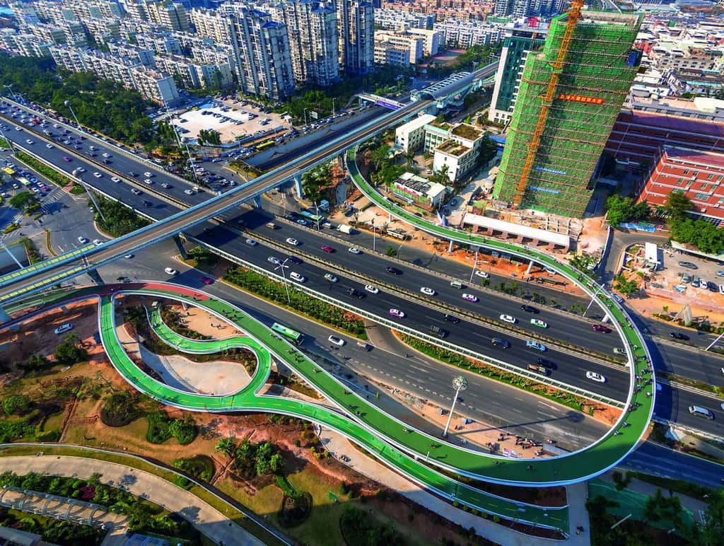 L’autoroute à vélos de Xiamen (Chine). © Dissing+Weitling, BYCS
