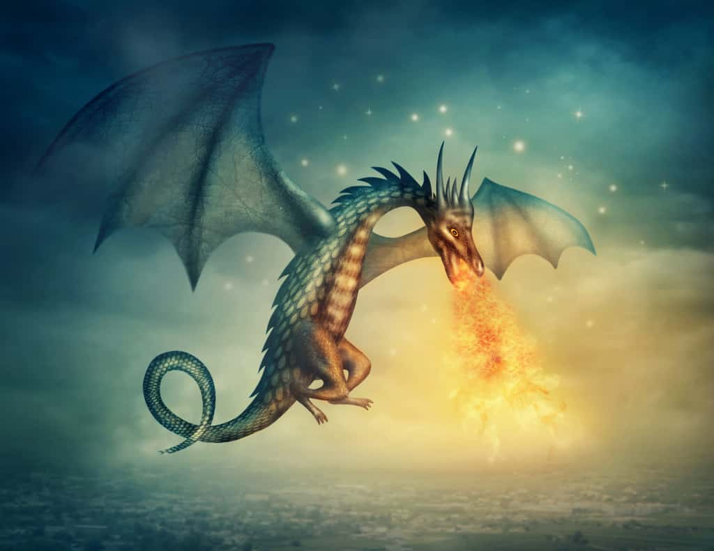 Si les dragons existaient, pourraient-ils cracher du feu ? © Elena Schweitzer, Adobe Stock