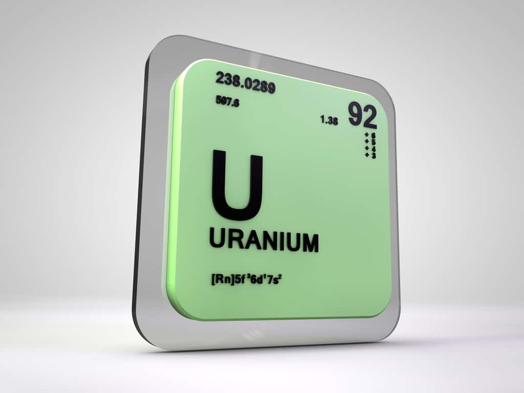 De numéro atomique 92, l’uranium est l’élément le plus lourd présent à l’état naturel sur Terre. © viking75, Fotolia