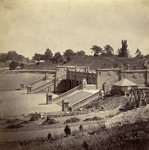 Central Park durant son aménagement en 1862. © Victor Prevost, Wikipedia, public domain