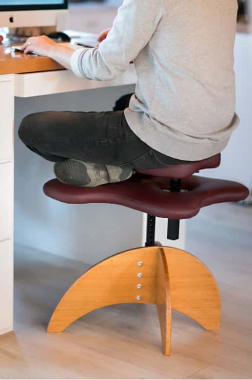 La chaise Soul Seat pour travailler en tailleur... sans avoir mal au dos. © courtesy of Soul Seat