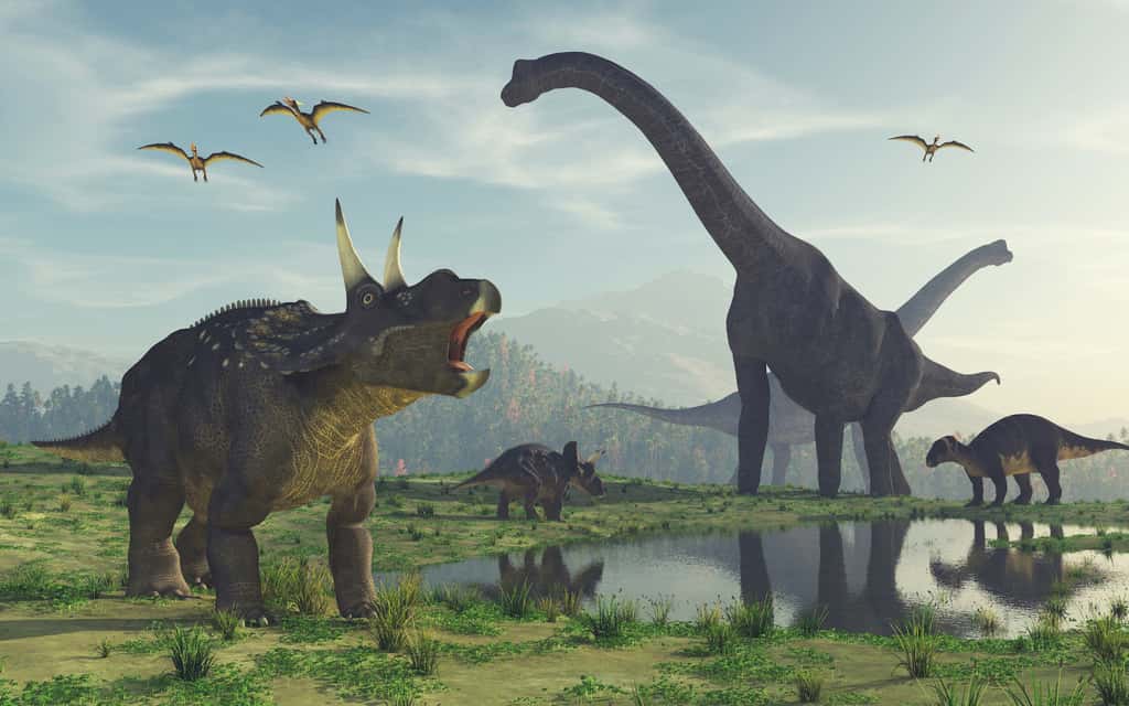 Les dinosaures ne ressemblaient probablement pas à l’image populaire qui en est véhiculée. © Orlando Florin Rosu, Adobe Stock