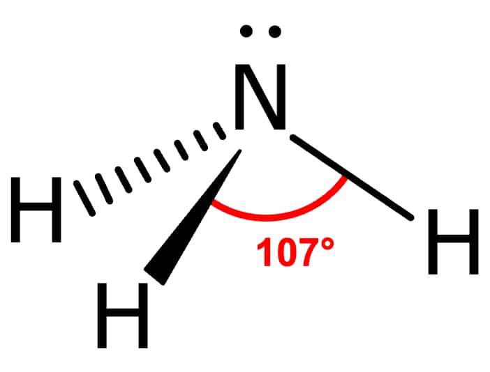 Dans les conditions normales de température et de pression, l’ammoniac est un gaz, incolore et irritant. On le reconnait à sa forte odeur. © Blinking Spirit, Wikipedia, Domaine public