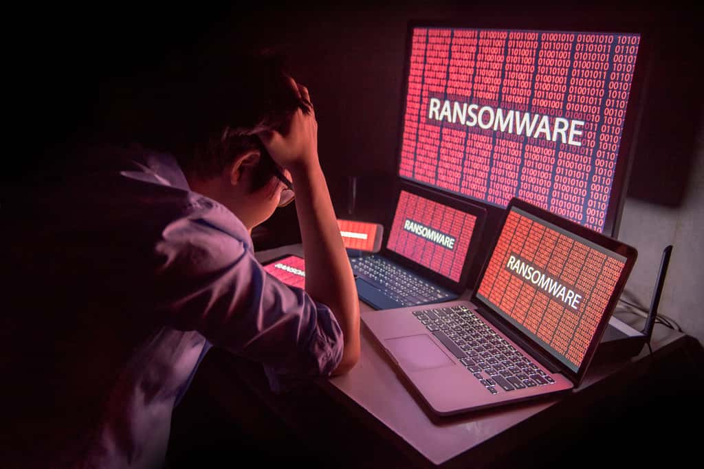 Les rançongiciels ou ransomwares sont la menace la plus grave qui pèse aujourd'hui sur les entreprises. Ils cryptent les données des PC du réseau, rendant les données indéchiffrables et exigent une rançon si l'on veut récupérer l'accès à ses données. © zephyr_p Adobe Stock