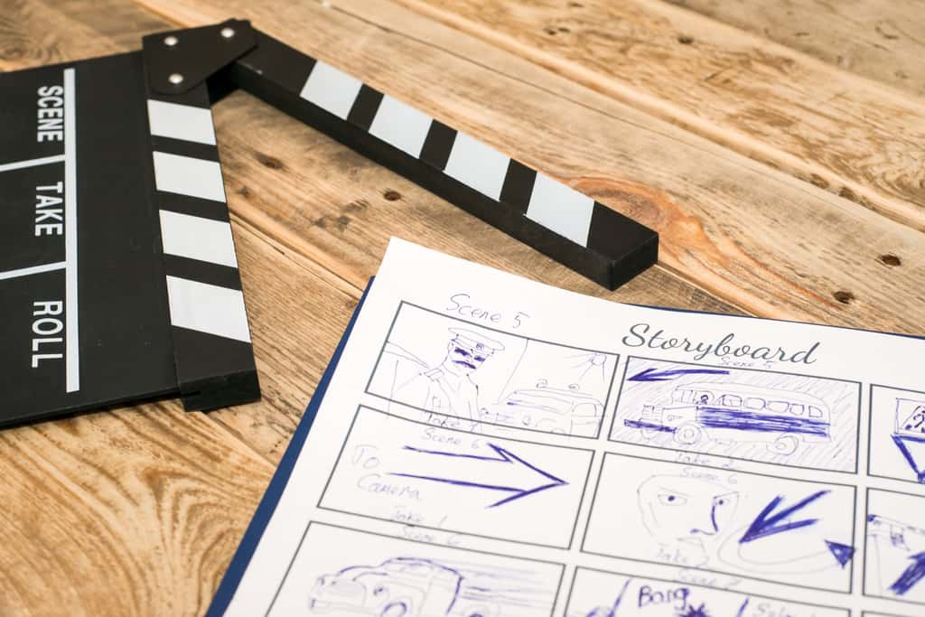 Planifier le déroulement d’une vidéo avant de la tourner est une excellente pratique. Réaliser un storyboard, même approximatif, va aider à définir les plans qu’il est bon de filmer ensuite. © Saikorn, Adobe Stock