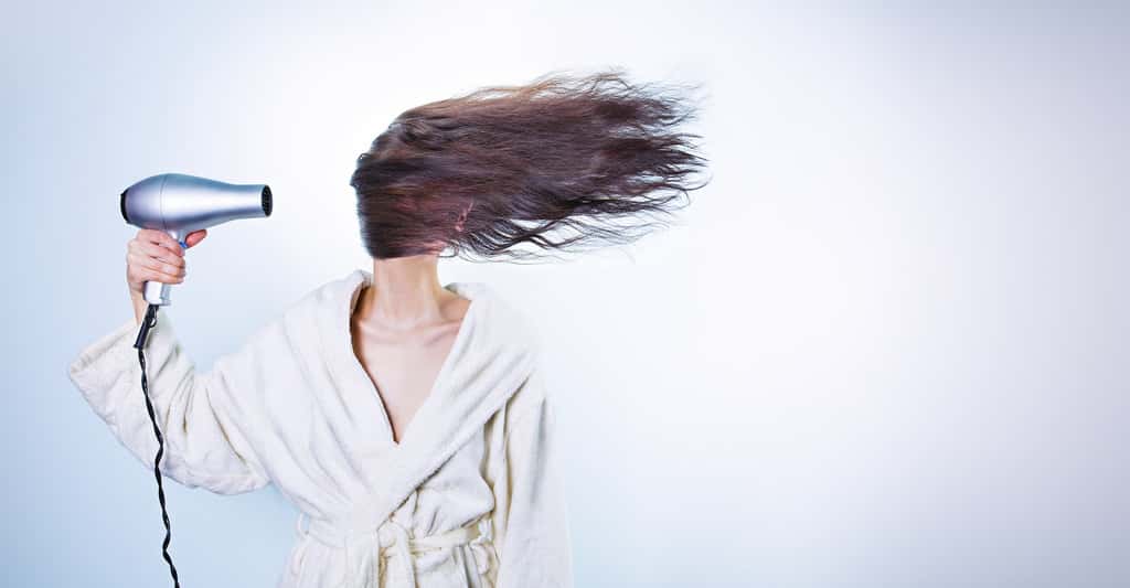 Le sèche-cheveux transmet de la chaleur par convection. © RyanMcGuire, Pixabay, CC0 Creative Commons