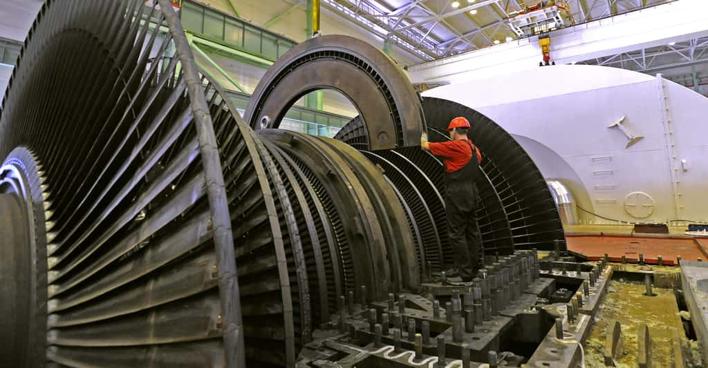 Ici, une turbine basse pression dans une centrale nucléaire. © Alexander Seetenky, CPI NalNpp, Wikipedia, CC by-sa 3.0