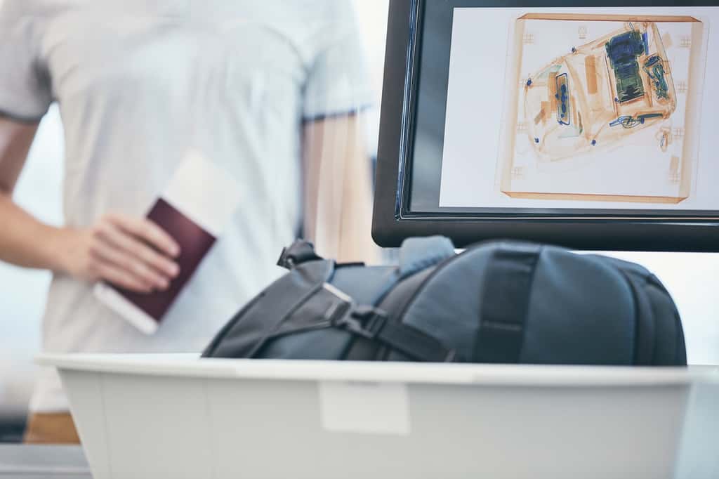  La radiographie est une technique d'imagerie polyvalente qui peut être utilisée dans de nombreux domaines, notamment dans la sécurité pour inspecter les bagages dans les aéroports. © Chalabala, Adobe Stock