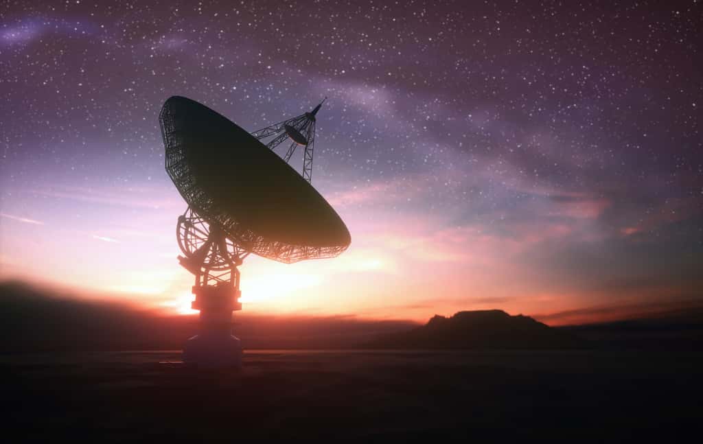 De nombreux télescopes sont dédiés à la recherche de signaux provenant d'une civilisation extraterrestre. © ktsdesign, Adobe Stock