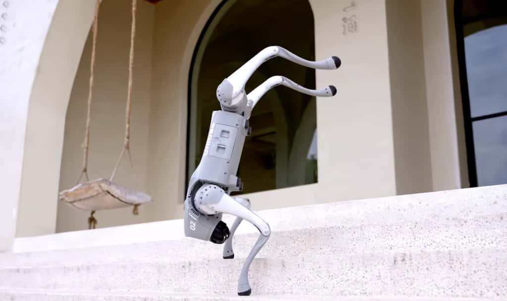  Le robot dispose de facultés très proches de celle du célèbre robot Spot. © Unitree