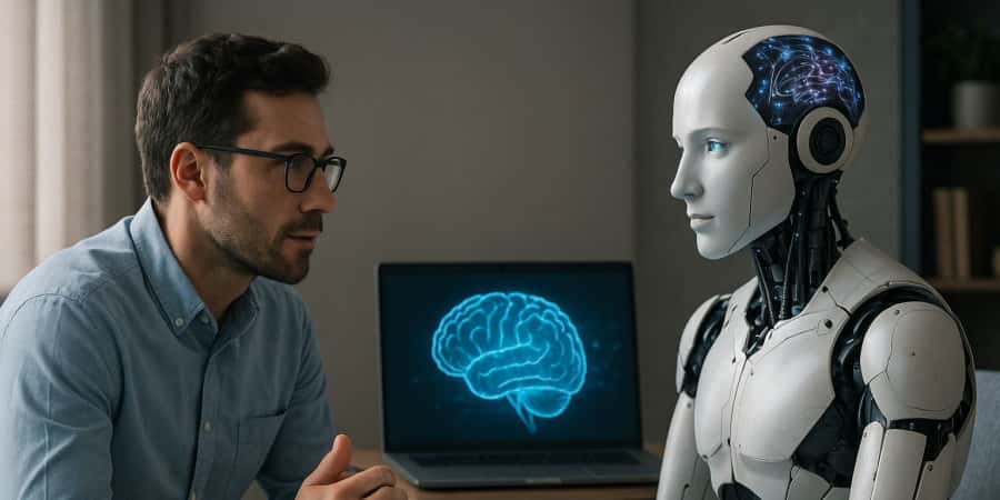 Le projet Therabot ambitionne de proposer une alternative aux applications non régulées. © Majelan X, image générée avec OpenAI's ChatGPT 