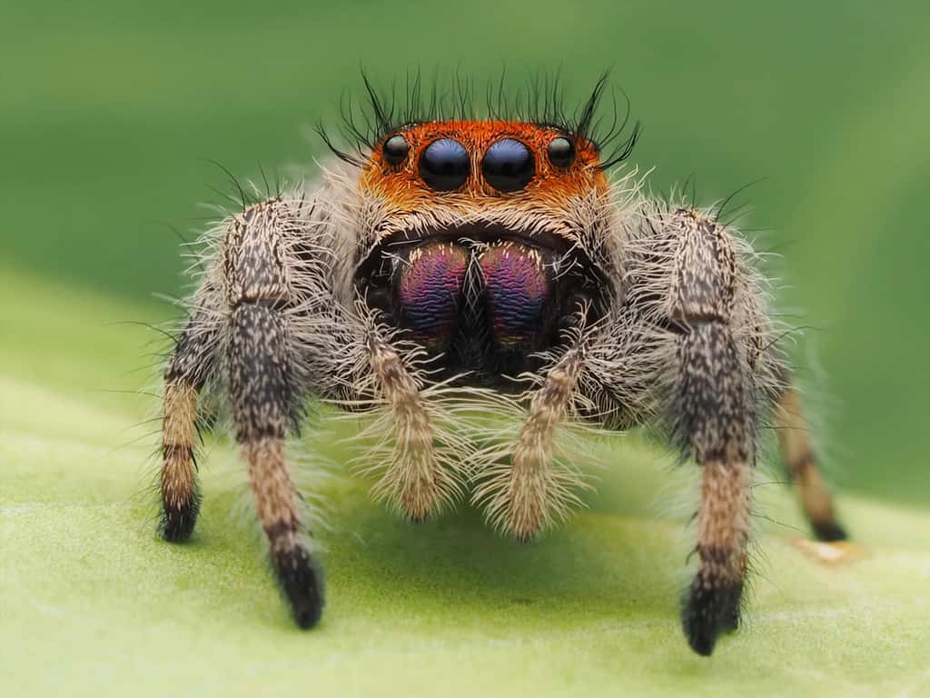 Phidippus regius  l'araignée sauteuse