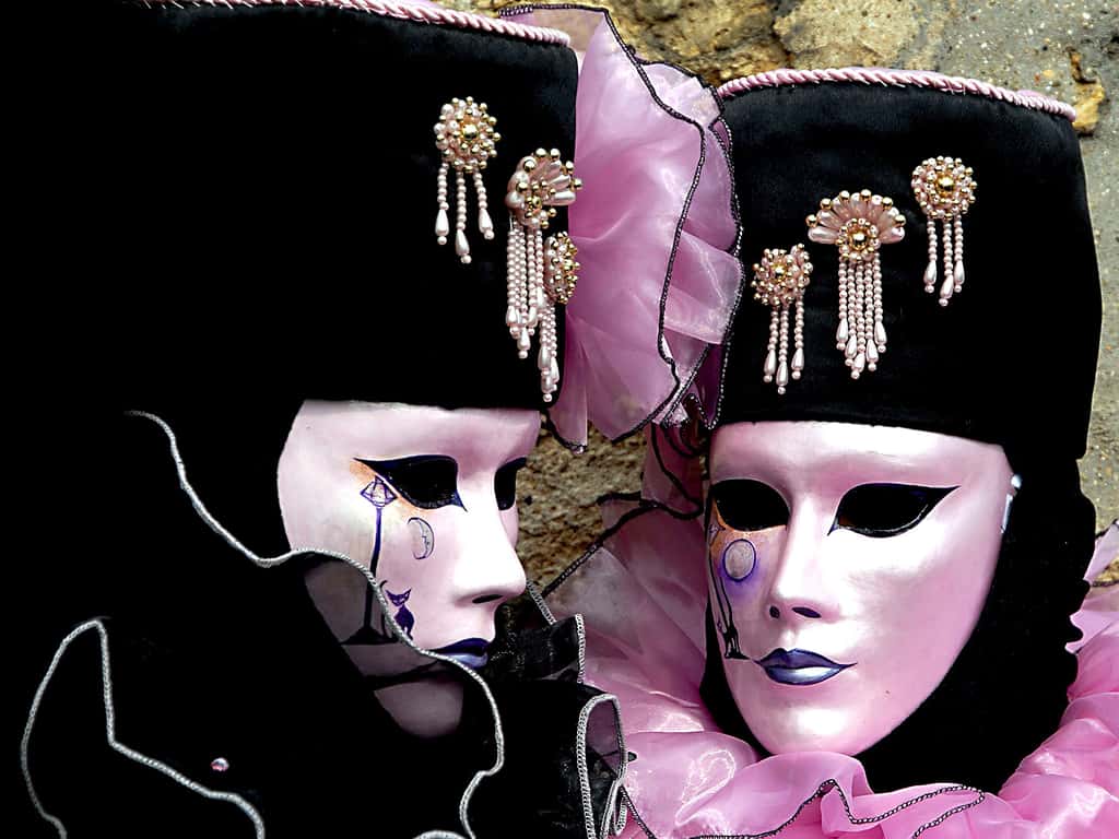 Carnaval de Venise féerie rose et noire