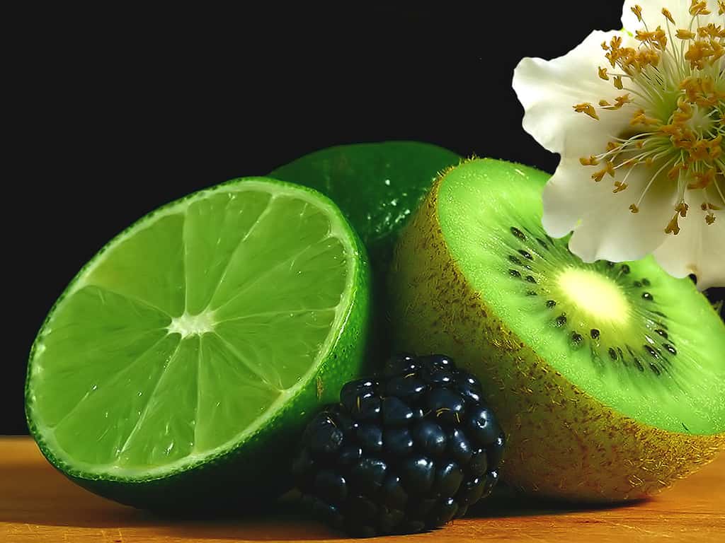 Cocktail vitamines, kiwi, citron vert