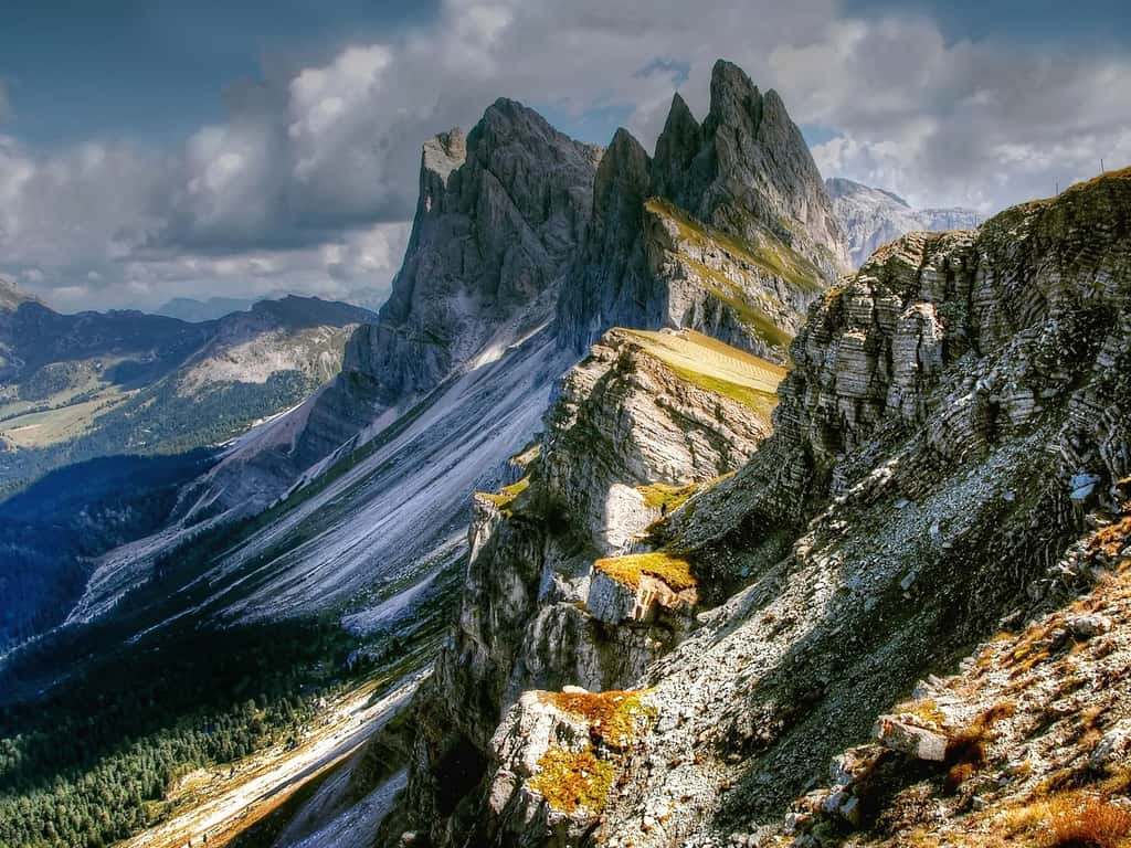 Vue sur les Dolomites en Italie (Trentin-Haut-Adige et Vénétie)