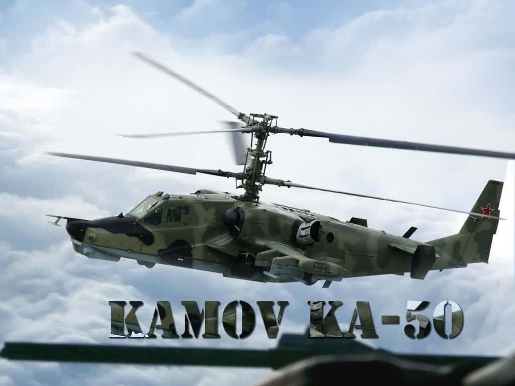 Hélicoptère russe Air Force Kamov Ka-50