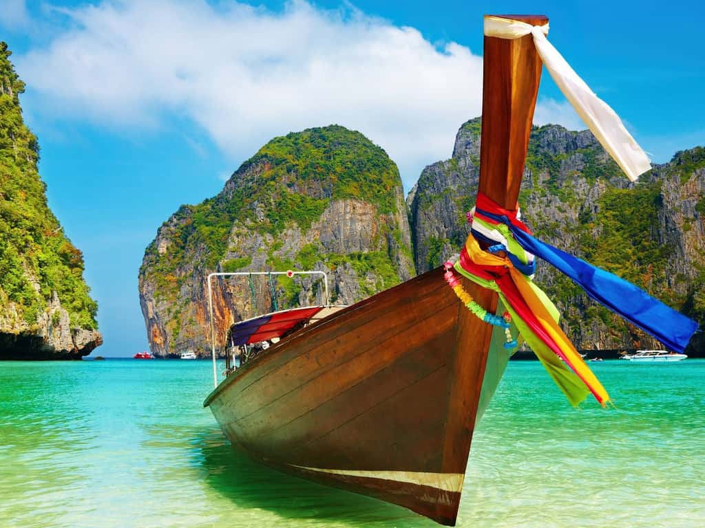 Thaïlande petite virée à bord d'un bateau typique le «Long tail boat»