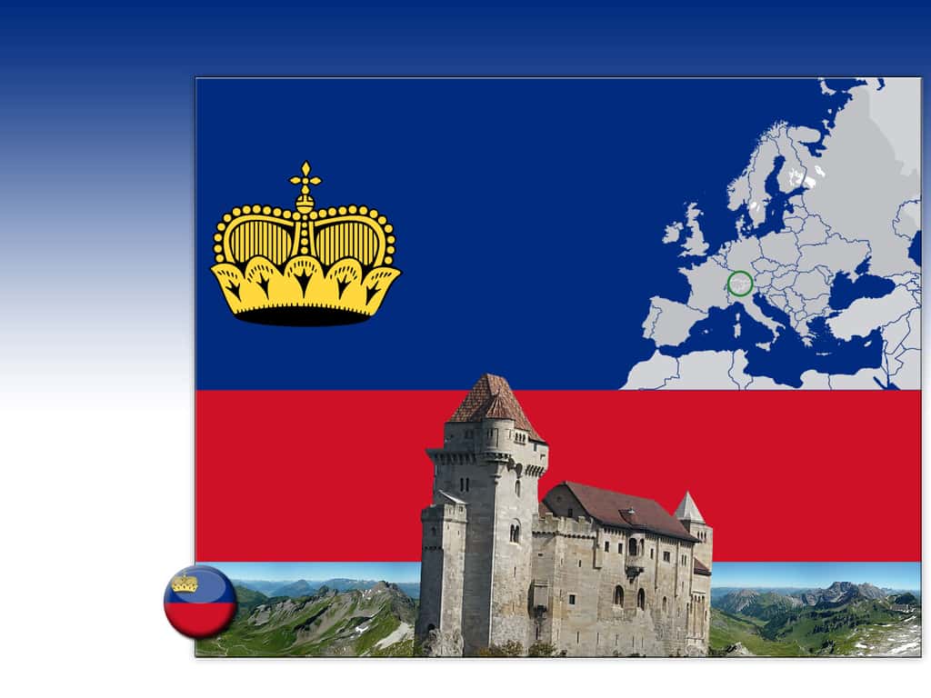Drapeau : Principauté de Liechtenstein