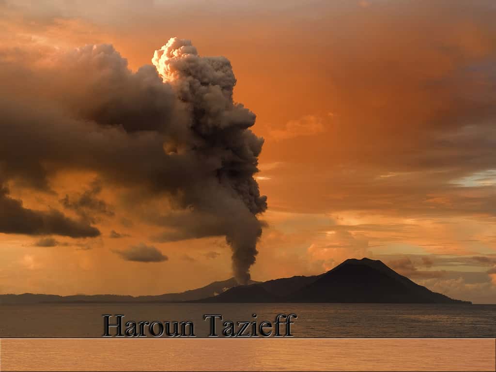 Haroun Tazieff - Première observation du volcan Tavurvur