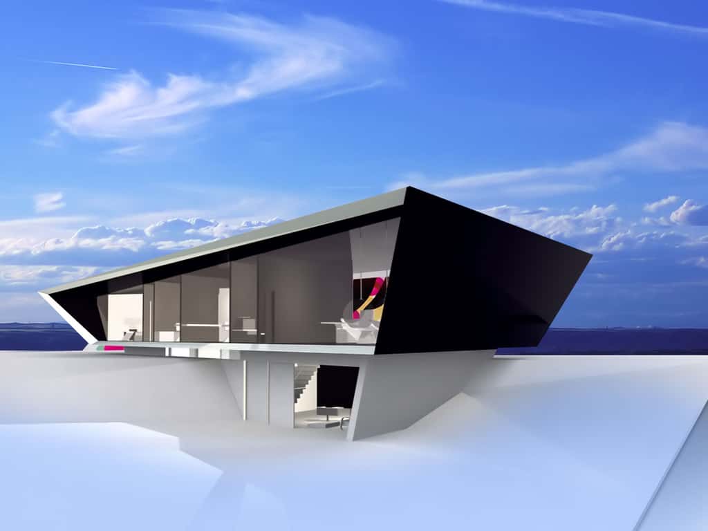 Maison contemporaine vue mer