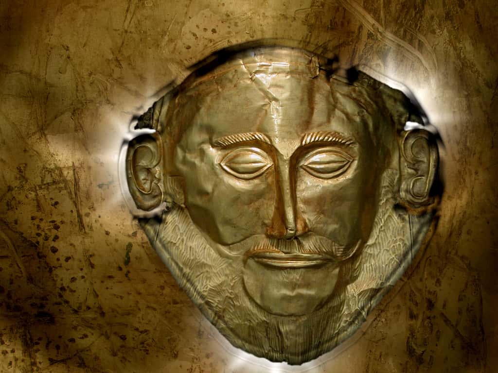 Masque d'Agamemnon héros grec