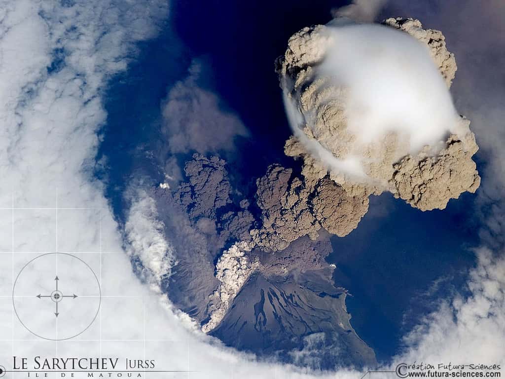 Eruption du volcan Sarytchev
