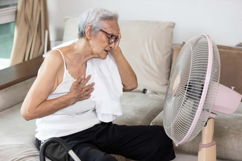  Majoritairement, les décès dus à la chaleur se concentrent chez les 80 ans et plus ; la mortalité est aussi 63 % plus élevée chez les femmes que chez les hommes. © Satjawat, Adobe Stock