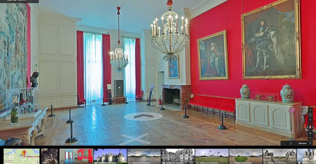 Une visite au château de Chambord, réelle ou virtuelle, est une expérience à vivre… © Google