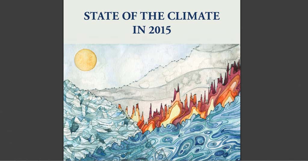 Le rapport sur l'état du climat, publié par la NOAA, est disponible en anglais, au format PDF (voir le lien dans le texte). © NOAA