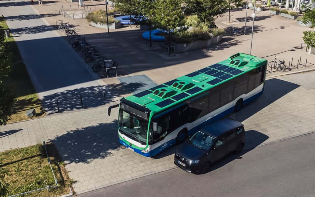 Sono Motors a développé un kit photovoltaïque pour les bus de ville. © Sono Motors
