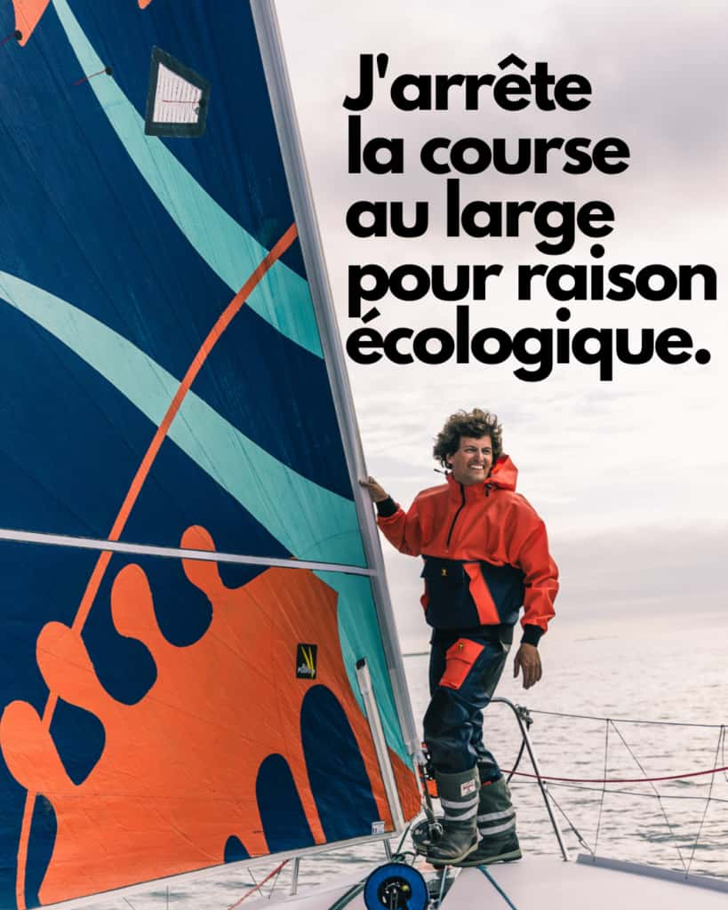 Le navigateur Stanislas Thuret arrête la course au large pour des raisons écologiques. © Stanislas Thuret 