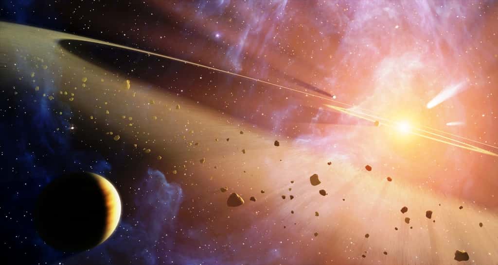 Une vue d'artiste de la naissance d'un système planétaire. © Nasa, JPL-Caltech