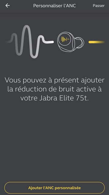 Les Jabra Elite 75t ont récemment bénéficié d'une mise à jour qui ajoute une réduction de bruit active. © Marc Zaffagni