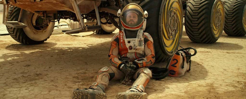 Matt Damon <em>alias</em> Mark Watney dans <em>Seul sur Mars</em>. © 20 th Century Fox