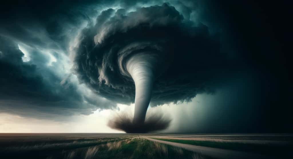 Le nombre de tornades va exploser aux États-Unis à partir du mois de mai. © XD, Futura avec Dall-e