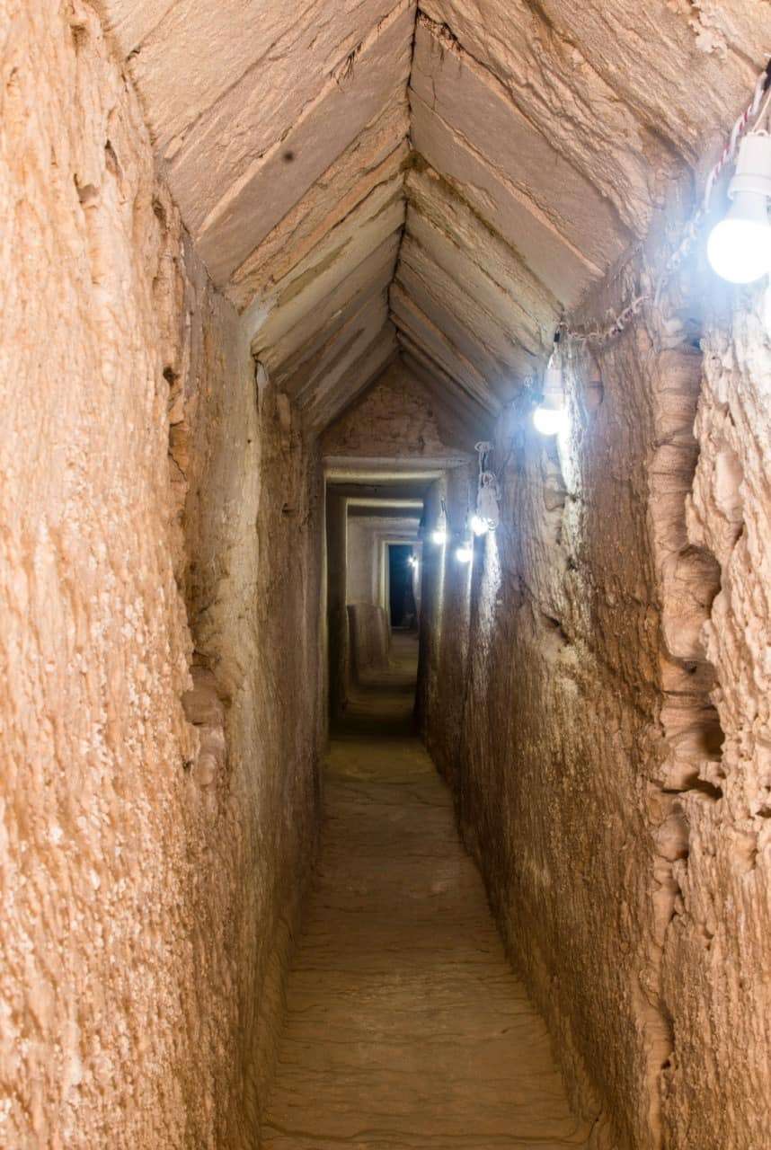 L'intérieur du tunnel. © Ministère égyptien du Tourisme et des Antiquités