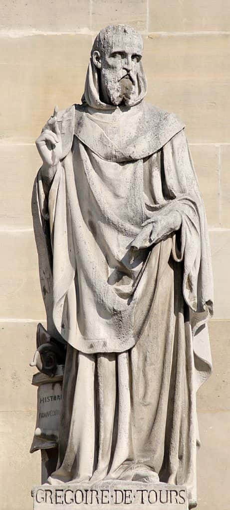 Grégoire de Tours fut évêque et écrivain à la fois. © Jastrow, Wikimedia Commons, cc by 3.0