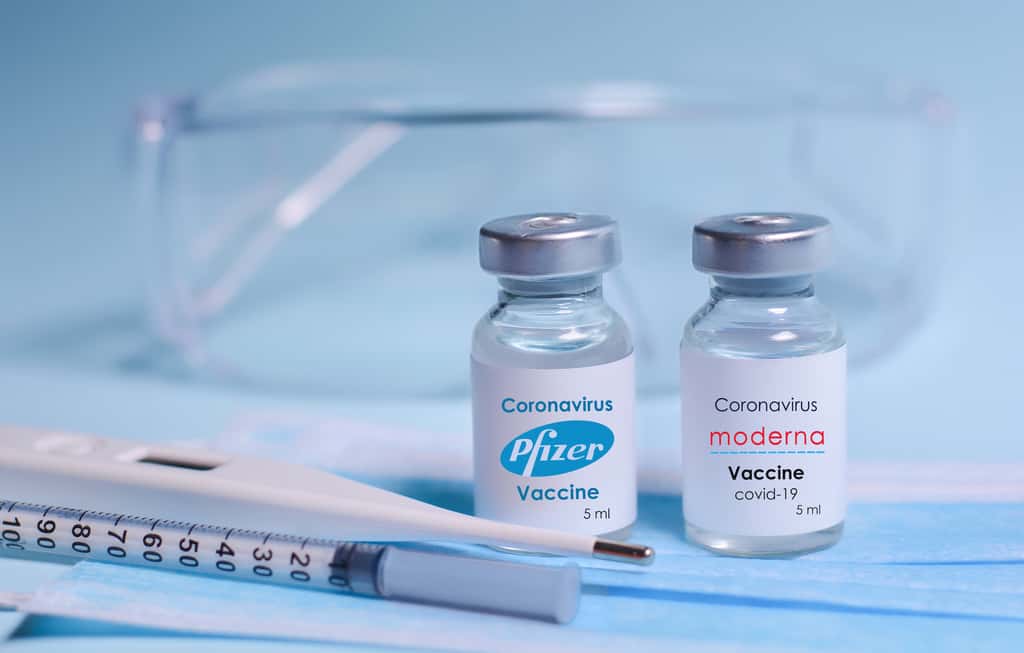 Selon les autorités sanitaires américaines, l'efficacité des vaccins de Pfizer et Moderna contre l'infection au Covid-19 a baissé de 91 % à 66 % depuis que le variant Delta est devenu dominant aux États-Unis. © syhin_stas, Adobe Stock
