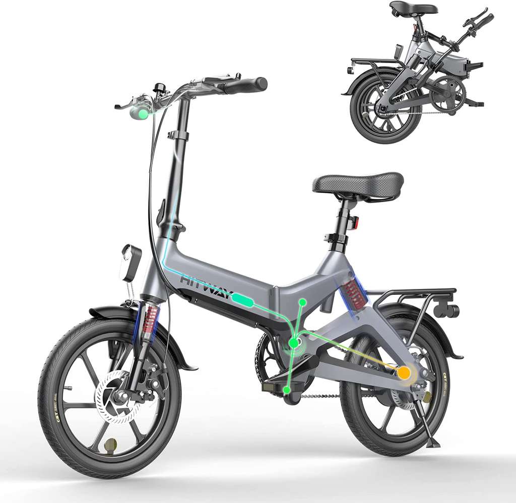 Bon plan :&nbsp;le vélo électrique pliable&nbsp;HITWAY&nbsp;© Amazon