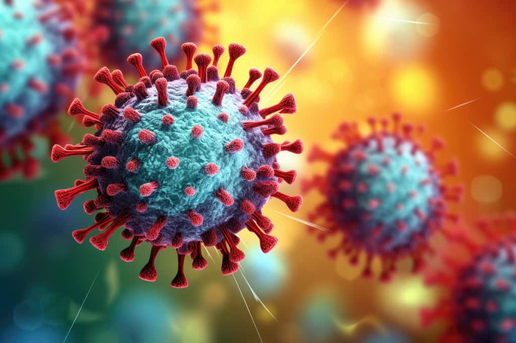 La persistance du virus d’Epstein-Barr dans l’organisme peut entraîner la cancérisation des cellules. © Oleksandr, Adobe Stock (image générée avec IA)