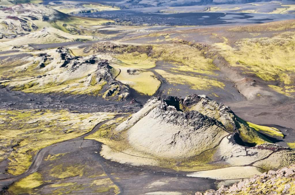 La fissure volcanique du Laki et ses Lakagígar, en Islande
