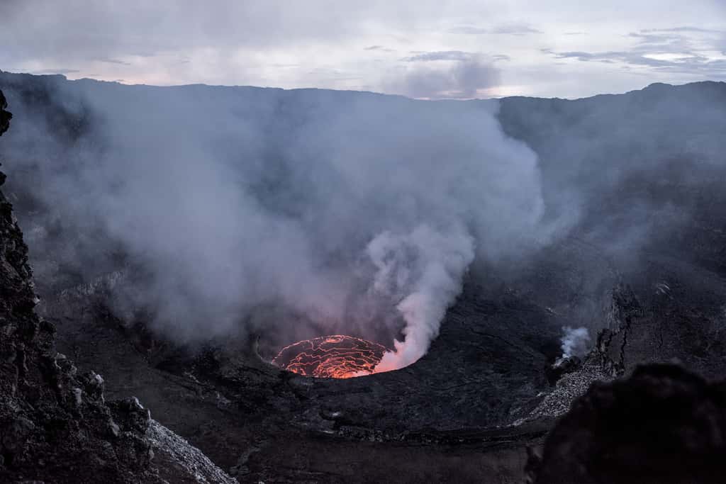 Le Nyiragongo est un volcan très actif, surveillé de près depuis six ans. © Eric Isselee, Fotolia