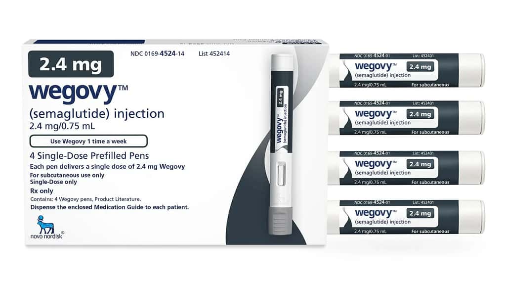 Le Wegovy est vendu sous forme de stylo prêt à l'emploi et s'administre par injection sous-cutanée. © Novo Nordisk