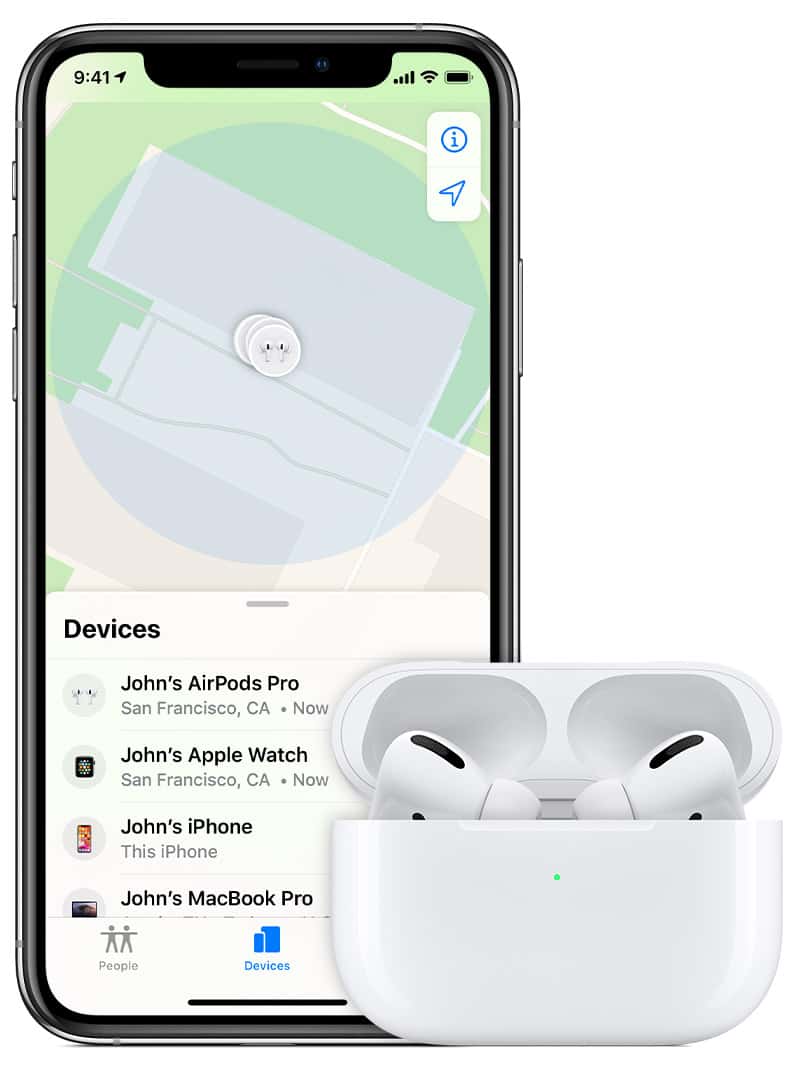 La fonction Localiser d'Apple permet de retrouver tout type d'appareil Apple grâce aux signaux Bluetooth. © Apple