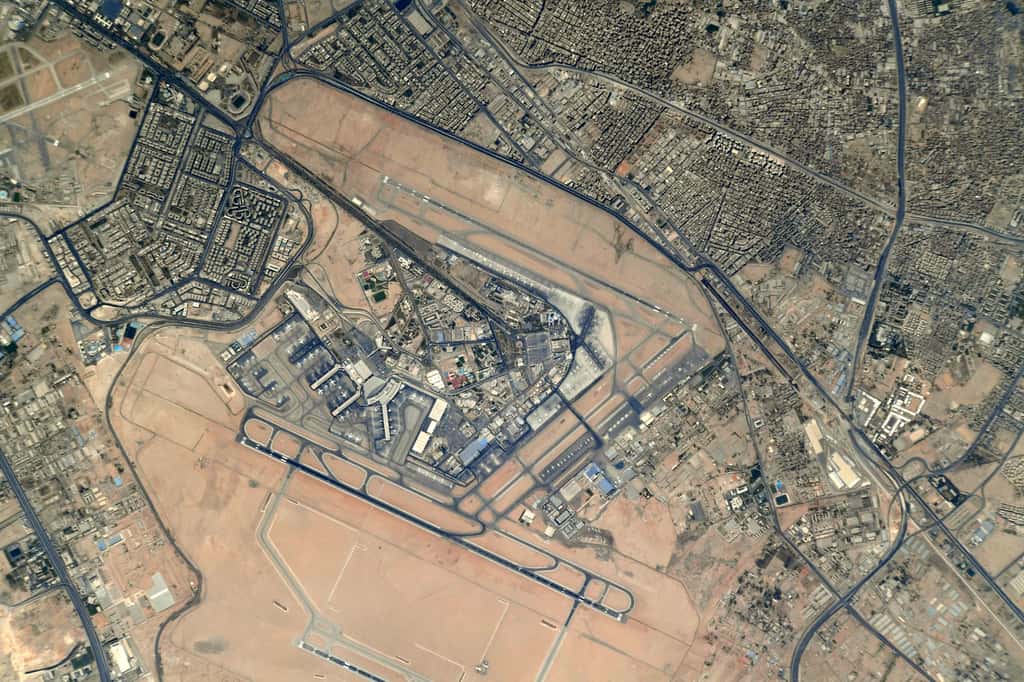 L'aéroport du Caire photographié par Thomas Pesquet, en mai 2021. © Esa, Nasa, Thomas Pesquet 