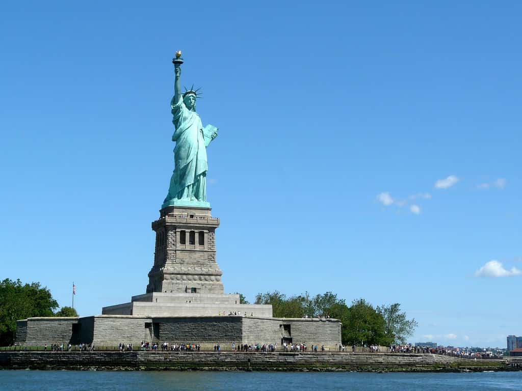 La statue de la Liberté est un don réalisé par la France. Il en existe diverses copies dans le monde. Pour beaucoup, elle est le symbole du rêve américain. © Benjamin Dumas, Flickr, CC by-nc-sa 2.0