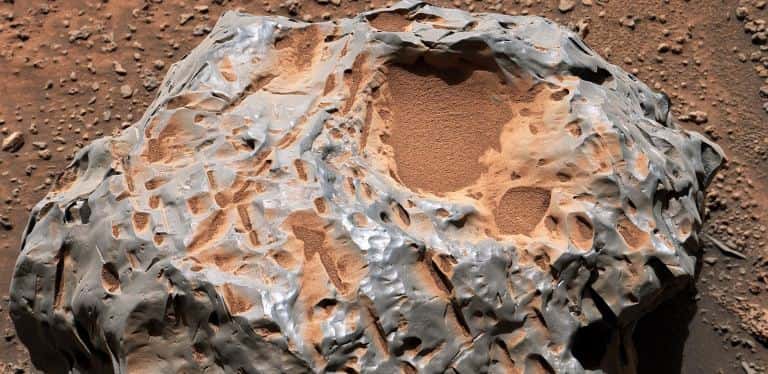 La météorite Cacao. © Nasa, JPL-CalTech, MSSS