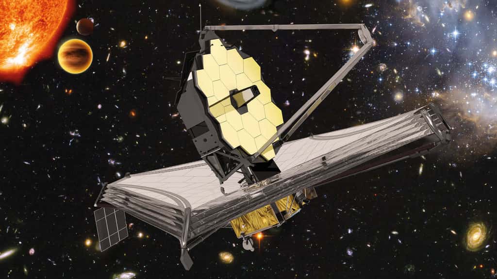 Représentation du <em>James Webb Space Telescope</em>. © ESA