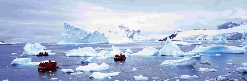 La température des eaux polaires favorise la dissolution du CO<sub>2</sub> atmosphérique. © spiritofamerica, Adobe Stock