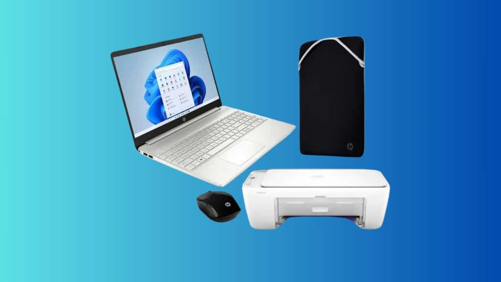 Le pack HP 15s-eq2083nf + imprimante HP DeskJet 2810e sont disponibles à prix cassé © Cdiscount